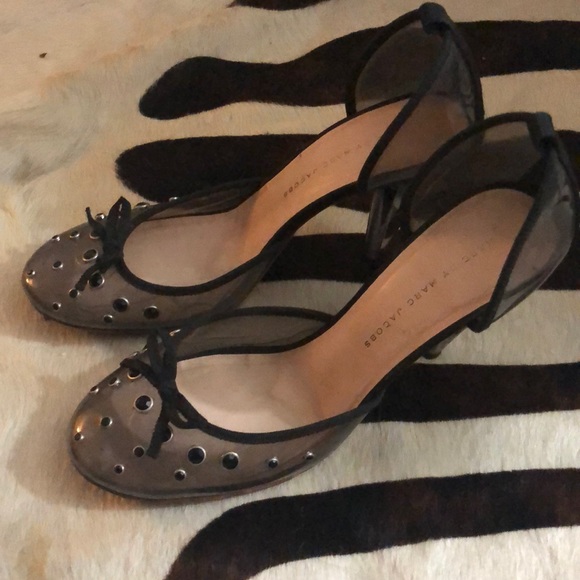 Marc Jacobs black Lucite Pumps with black gems 💎 - Picture 2 of 4